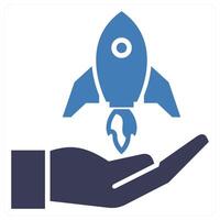 Brand Development icon concept in blue color vector