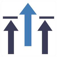 Breaking Limits icon concept in blue color vector