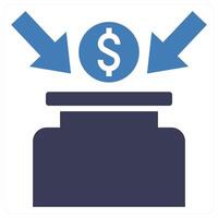 Collaboration icon in blue color vector