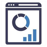 Dashboard icon concept in blue color vector