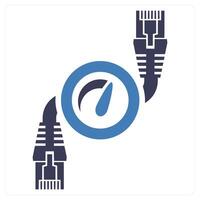 Dashboard concept in blue color vector