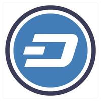 Dash icon concept in blue color vector