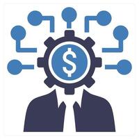 Creator icon concept in blue color vector