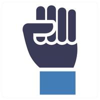 Durable icon concept in blue color vector