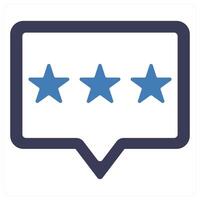 Feedback concept in blue color vector