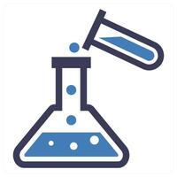 Experiment icon in blue color vector