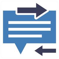 Feedback and ratings concept in blue color vector