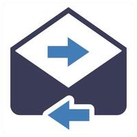 Fast Message icon concept in blue color vector
