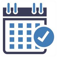 Event icon concept in blue color vector
