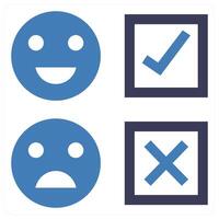Feedback Form icon concept in blue color vector