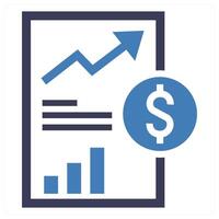 Investment In Project icon concept in blue color vector