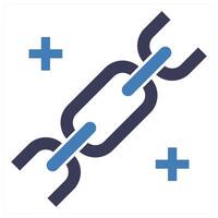 Link Building icon concept in blue color vector