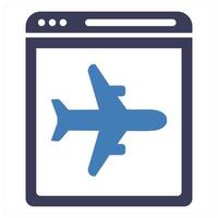 Landing Page concept in blue color vector