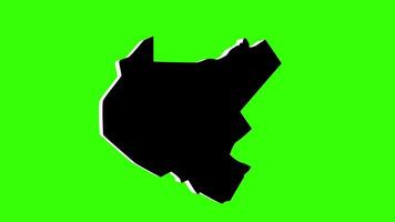 green screen 3d map of Balozi in latvia video