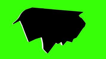 green screen 3d map of Durbe in latvia video