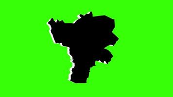 green screen 3d map of Jelgava in latvia video