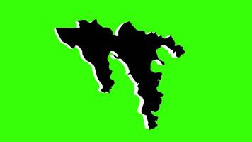 green screen 3d map of Marsaxlokk in malta video