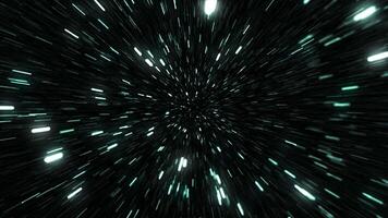 High-speed hyperspace journey through stars and cosmic tunnel with bright light video