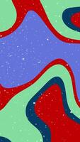 Dynamic fluid shapes and confetti particles motion background for abstract designs and creative projects with colorful elements. video