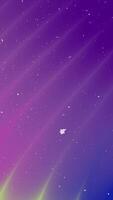 Vertical Abstract purple and blue gradient background with wavy lines and white particles creating a dynamic backdrop. video
