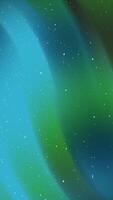 An abstract aurora background with stars and green and blue colors video