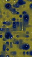 A blue and yellow background with many small dots video