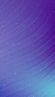 Abstract purple and blue gradient background with wavy lines and white particles creating a dynamic backdrop. video