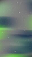 A green aurora borealis in the sky video