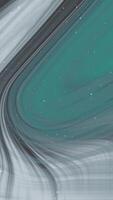 Abstract teal and gray fluid art motion background with swirling patterns and floating particles effect animation video