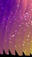 A purple and gold background with sparkles video