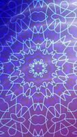 A blue and purple abstract background with a circular design video