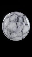 3D loop animation vertical white marble sphere bubble dark background texture design pattern glossy smooth visual motion elegant captivating art dynamic surface creativity digital modern abstract video