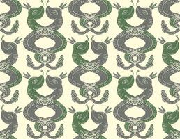 a green and gray pattern with snakes vector