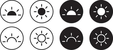 dark and light mode icon vactor. Dark and light mode symbol. dark and light mode icons, Sun and Moon icons for dark light mood, vector