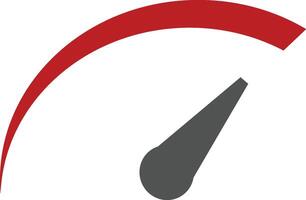 red speed indicator sign vector