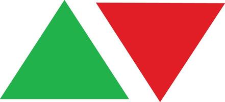 up and down trading signals vector