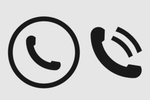 Call symbol design with ringing call icon vector