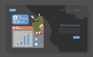 Final Decision Comprehensive Concept for Data Analysis and Visualization Techniques vector
