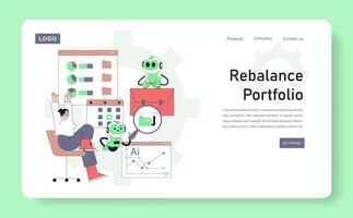 Utilize AI and advanced analytics to effectively rebalance your investment portfolio successfully vector
