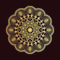 Elegant Mandala Illustration Intricate Circular Decorative Design in EPS Format vector