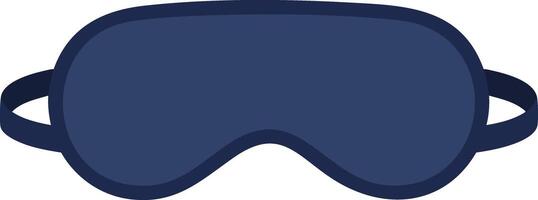 Sleep mask for restful night and relaxation with dark blue color and simple design illustration vector