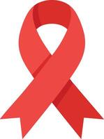 Red Awareness Ribbon Symbol for Support and Health Causes Illustration vector