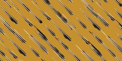 Hand paint abstract diagonal ink brush lines pattern in yellow, Japanese folk, ethnic wood carving, block print texture background, simple graphic for textile, carpet vector
