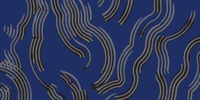 Hand drawn brush lines abstract water and small wave ripple pattern in blue, Japanese folk, ethnic wood carving, engraving texture background, simple graphic for textile, decoration, wrapping paper vector