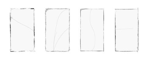 Vintage-style blank photo frames waiting for cherished memories to be added in a nostalgic setting. vector