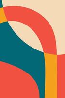abstract background with retro color theme vector