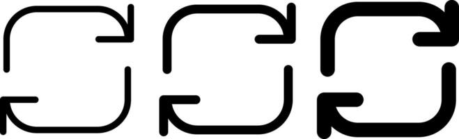 Refresh Button Symbol vector