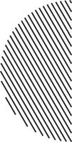 Abstract form with diagonal strip pattern vector