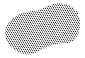 Diagonal stripe pattern on abstract form vector