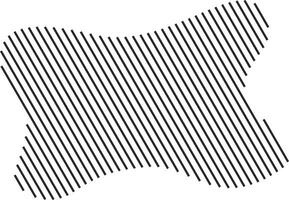 Geometric form featuring diagonal lines vector
